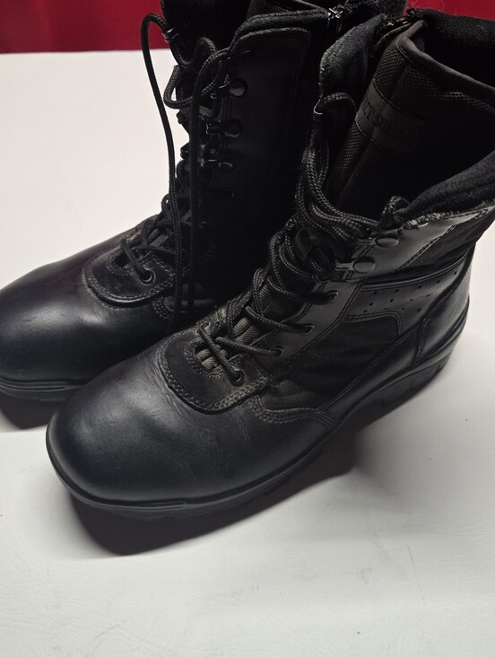 Black Tactical Combat Boots - Lace-Up Military Style main image 6